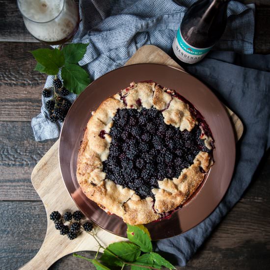 Blackberry Beer Galette