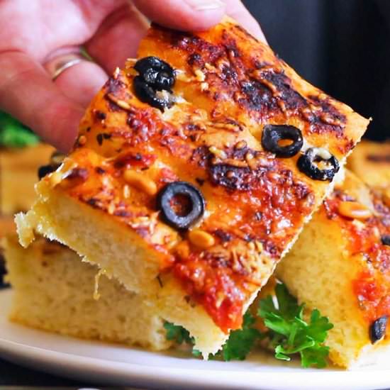 Zesty Homemade Focaccia Bread