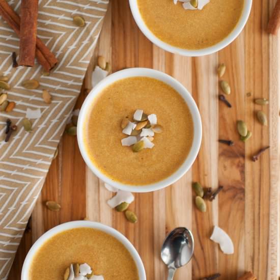 Pumpkin Coconut Cream Panna Cotta