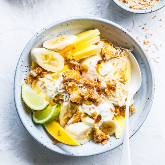 Tropical Ice Cream Bowl