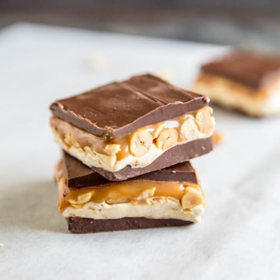 Homemade Snickers Bars