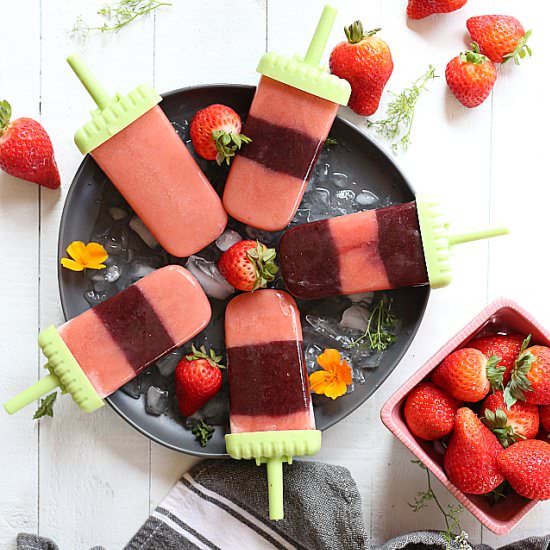 Strawberry Popsicles Fruit & Veggie