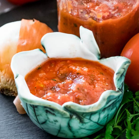 Real Restaurant Style Salsa