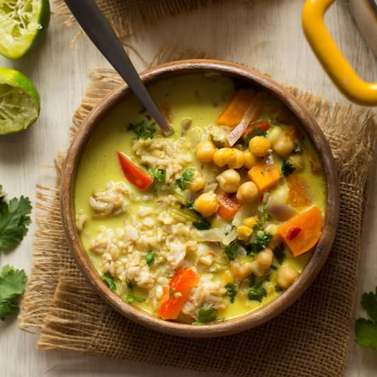 Chickpea Lime & Coconut Soup