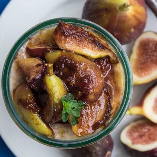 Overnight Oats Caramelized Figs