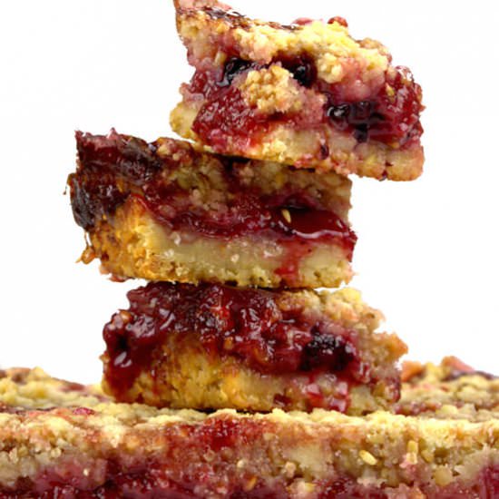 Strawberry Oat Macadamia Bars