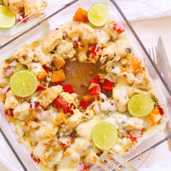 Turkey Butternut Veggie Bake