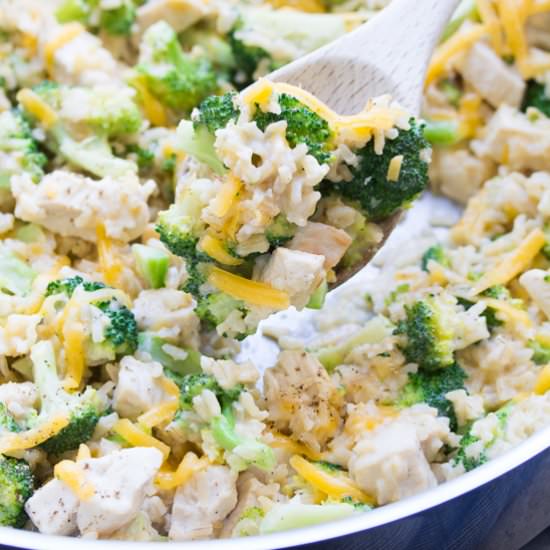 One Pot Chicken Broccoli Rice