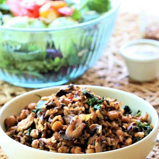 Smoked Chickpea Kale Stirfry