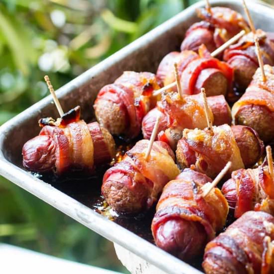 Bacon Sausage Bites