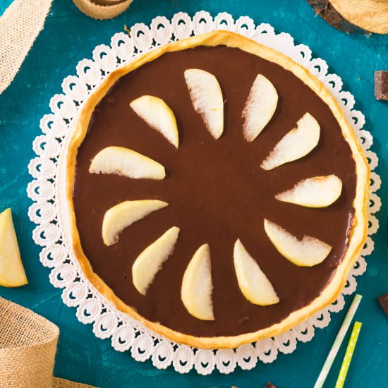 Pear Chocolate Tart