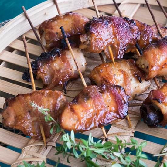 Chicken and Dates Bacon Wraps