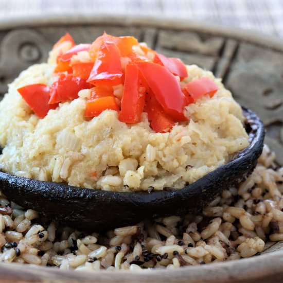 Grilled Portobello With Cauliflower