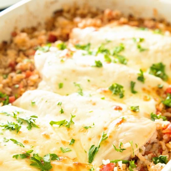 Italian Chicken and Rice Casserole