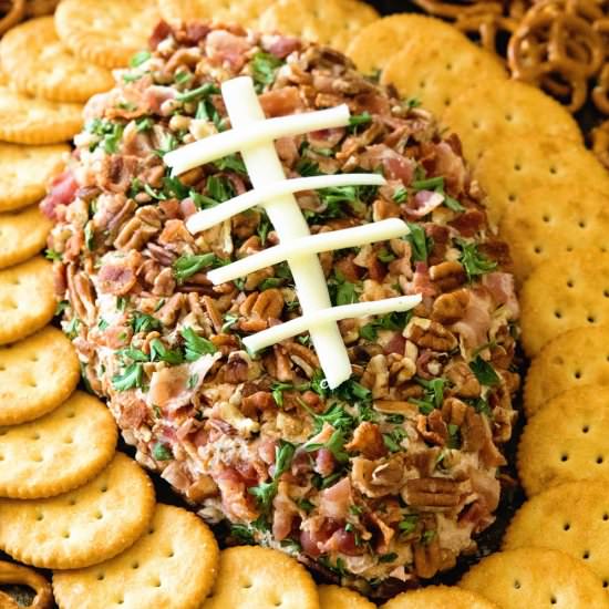 BBQ Bacon Ranch Football CheeseBall