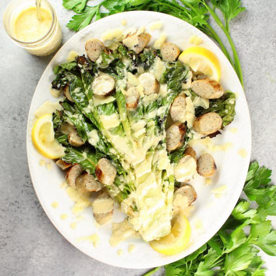 Grilled Romaine Caesar Salad
