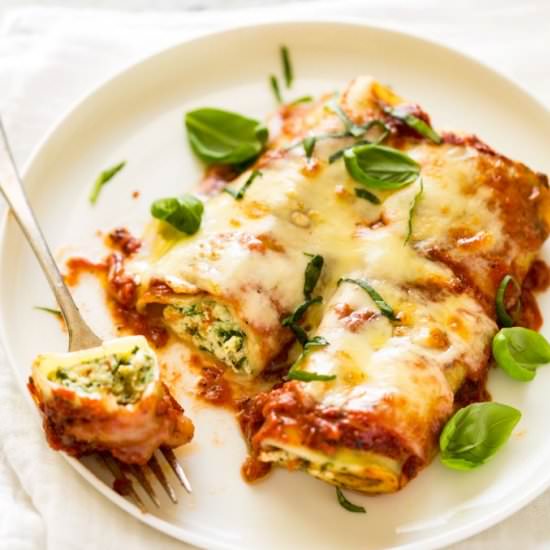 SPINACH RICOTTA CANNELLONI