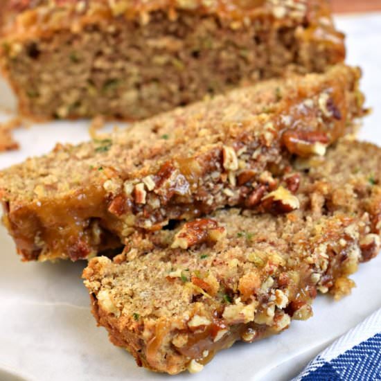 Praline Topped Zucchini Bread
