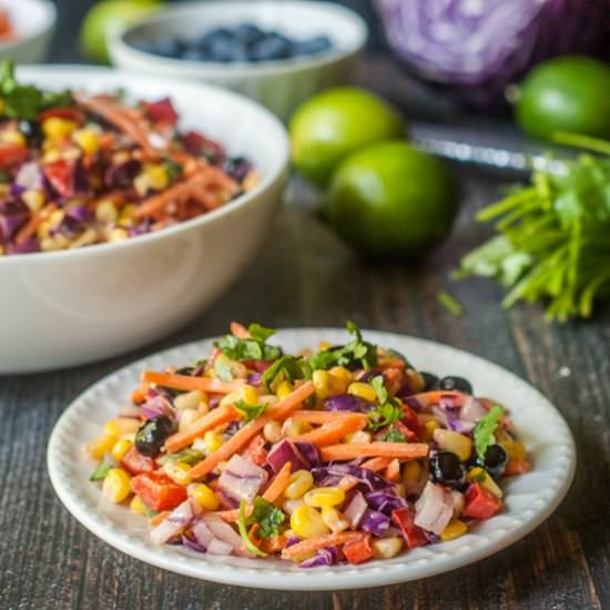 Rainbow Mexican Corn Salad