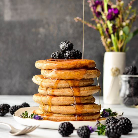 Fluffy Whole Wheat Pancakes