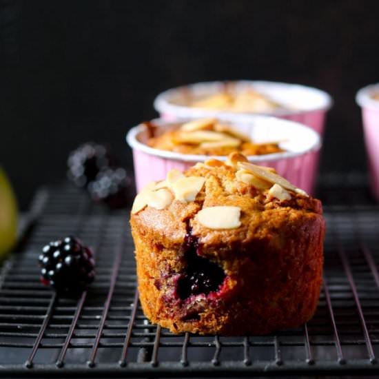 Apple & Blackberry Muffins