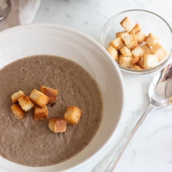 Winter Warmer Mushroom Soup