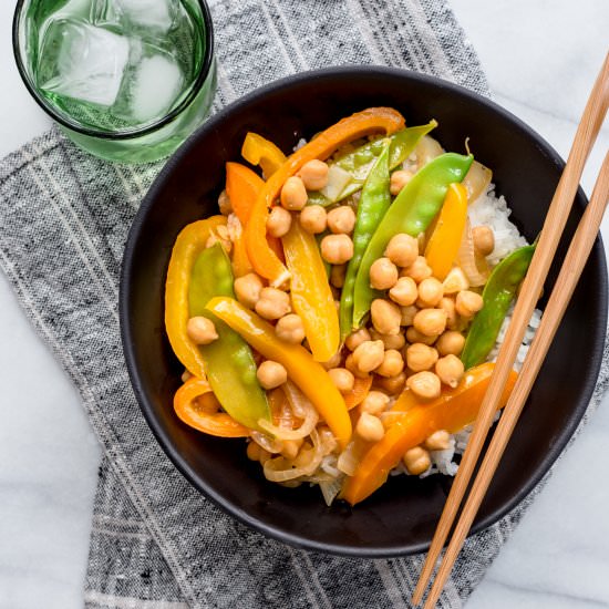 chickpea stirfry