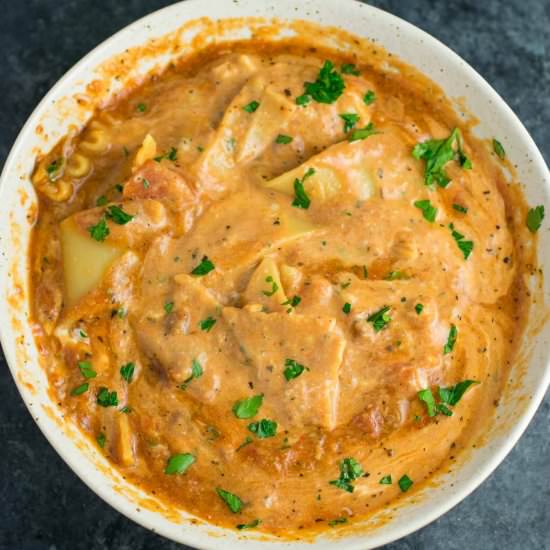 Easy One Pot Lasagna Soup
