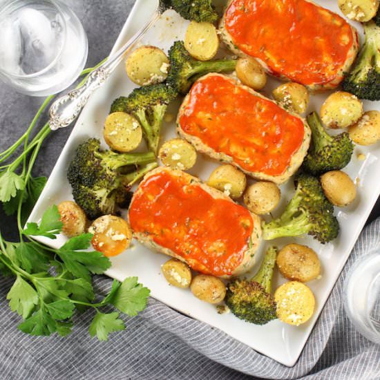 Mini Turkey Meatloaf with Veggies