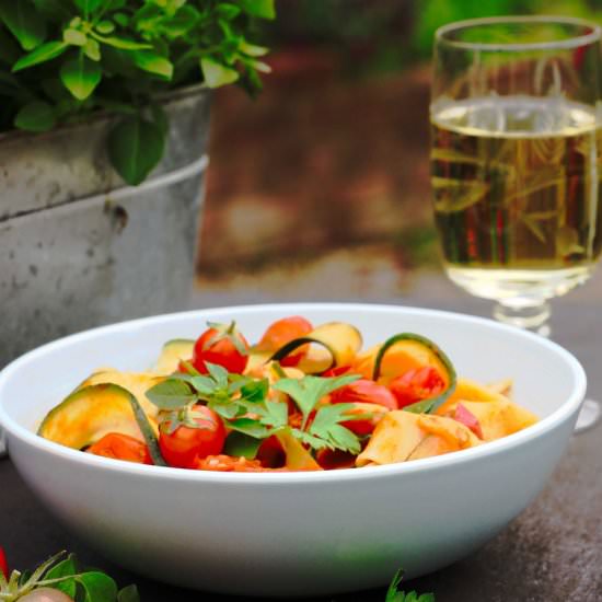 Courgette & Tomato Pasta