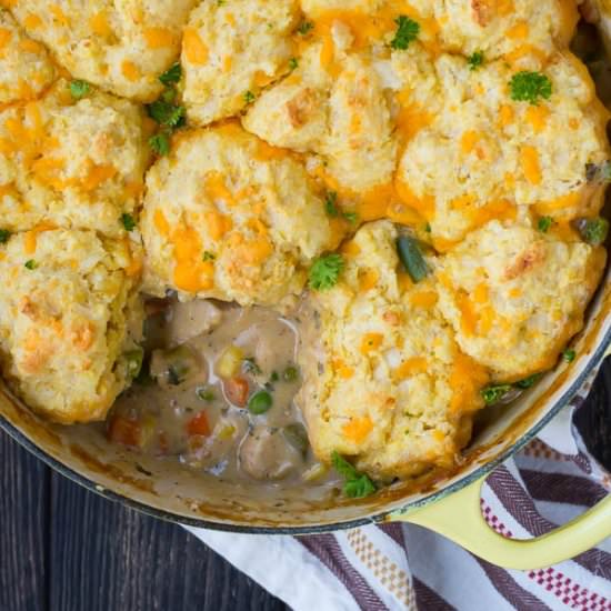 Chicken Stew w/ Cornmeal Biscuits
