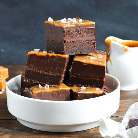 Chocolate Fudge Caramel Brownies