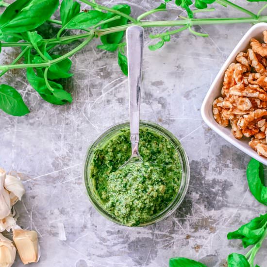 Basil and Walnut Pesto
