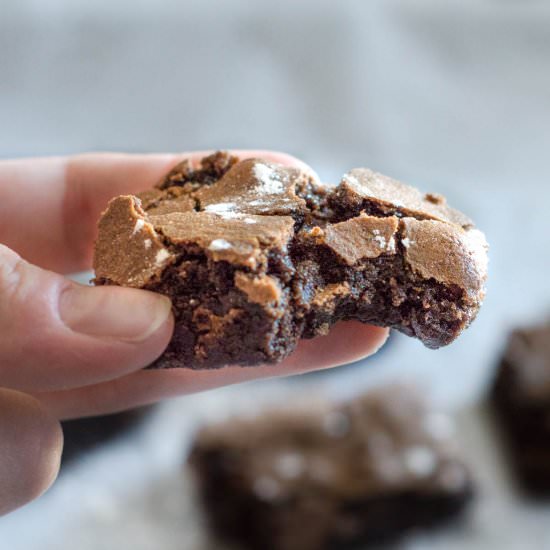 Dark Chocolate Velvet Brownies