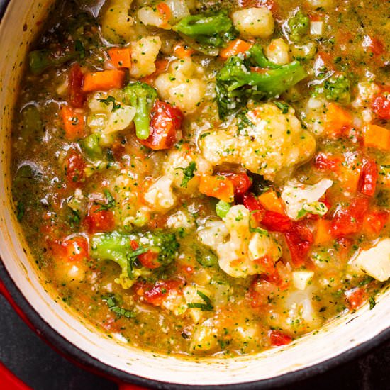 Broccoli Cauliflower Soup