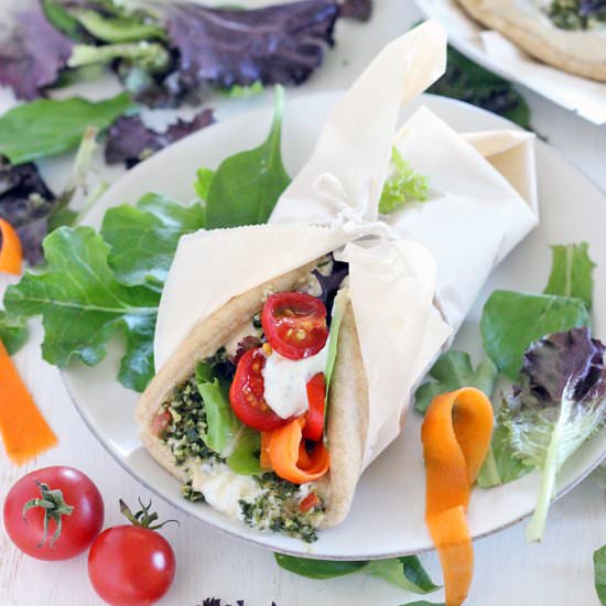 Ultimate Vegetarian Pita Sandwich