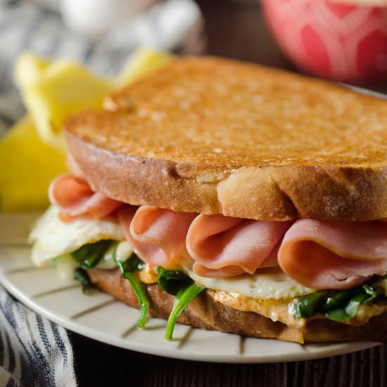 Spicy Ham & Egg Sandwich