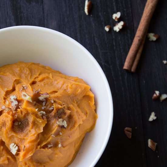 Maple Bourbon Sweet Potato Mash