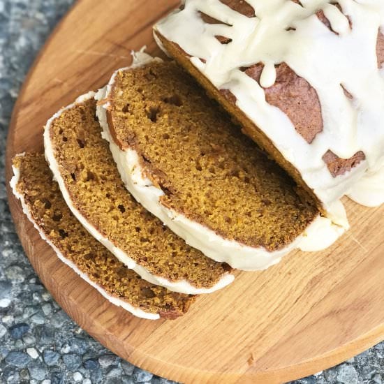 Fudgiest EVER Pumpkin Bread