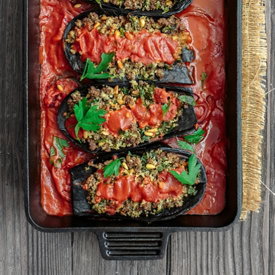 Mediterranean Stuffed Eggplant