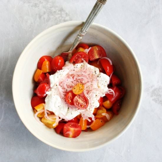 Heirloom Tomato Salad with Burrata