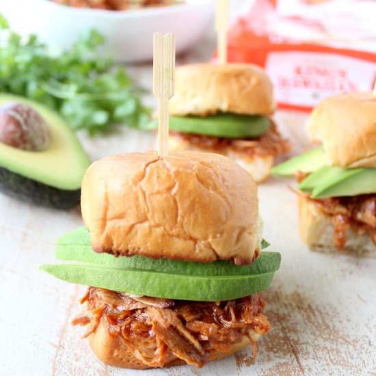 Slow Cooker Hawaiian Chicken Slider