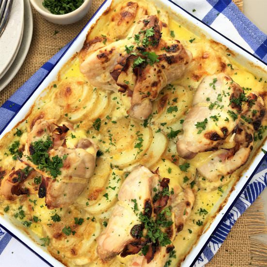 Swiss Chicken with Creamy Potatoes