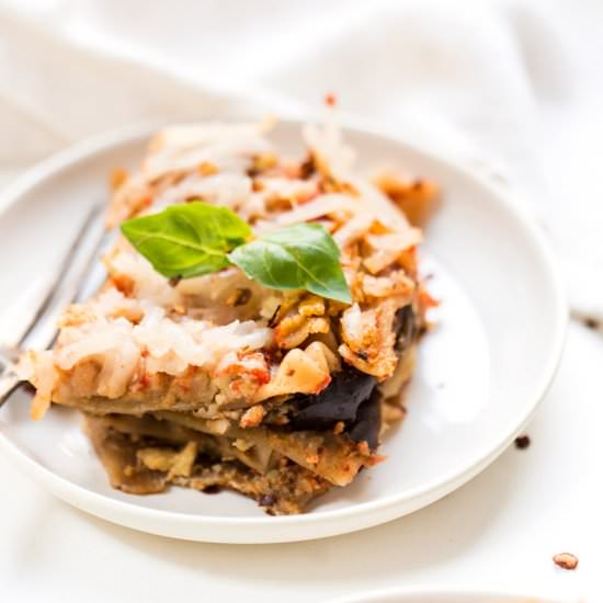 GF & Vegan Eggplant Lasagna