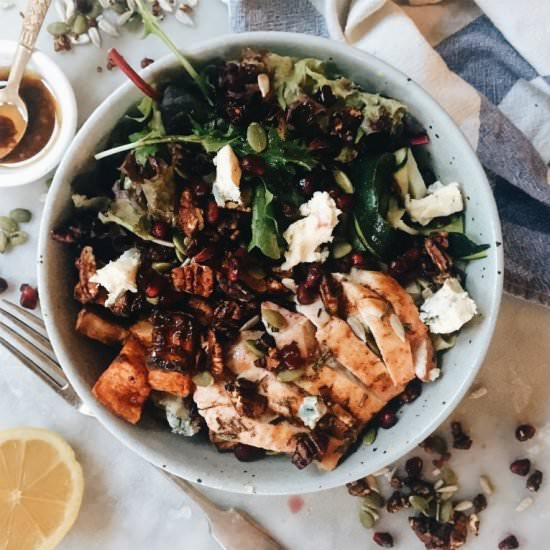 Rosemary Chicken Pomegranate Salad