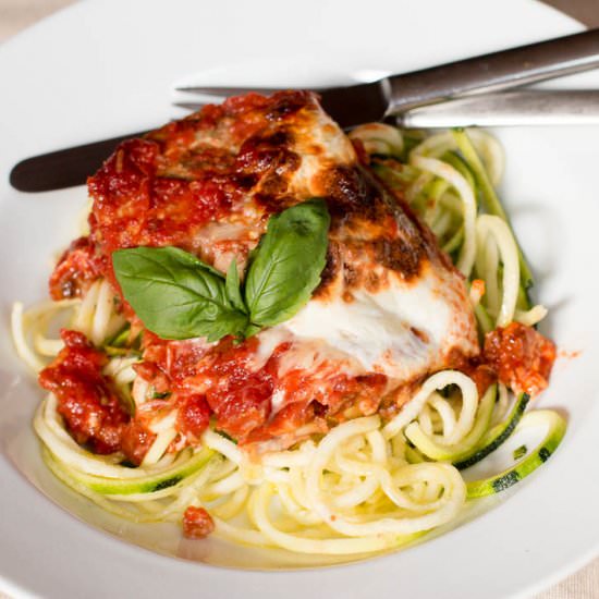 Eggplant Parmesan w/ Zoodles