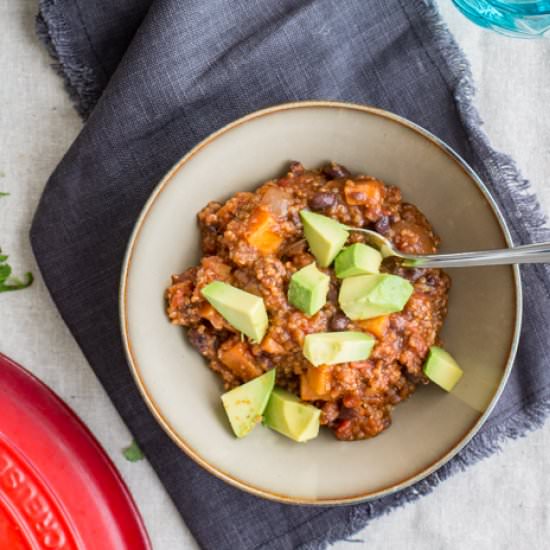 sweet potato black bean chili
