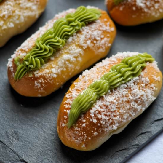 Coconut Green Tea Buns