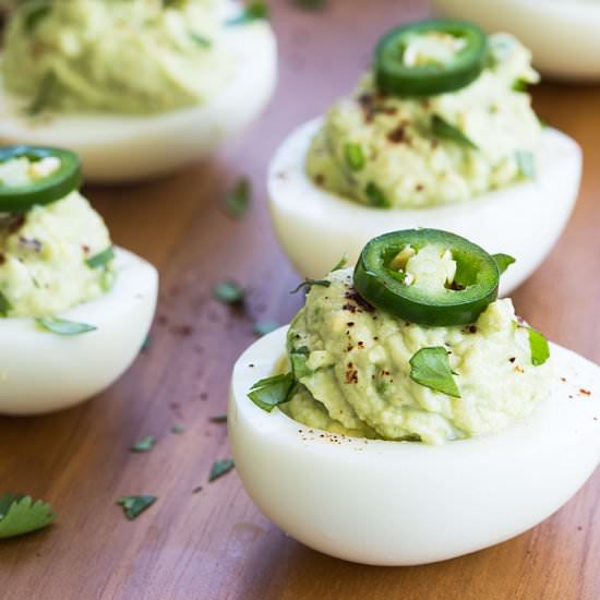 Guacamole Deviled Eggs