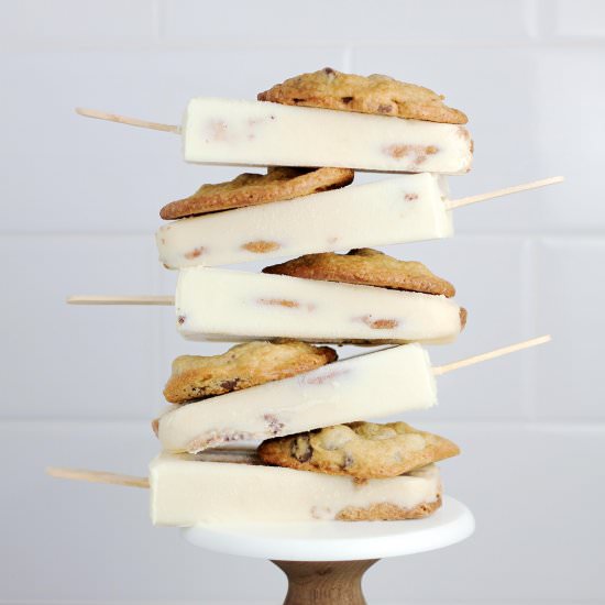 Milk and Cookies Popsicles